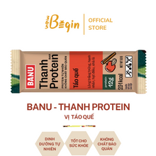 Tải hình ảnh vào trình xem Thư viện, HỘP 10 THANH PROTEIN TỰ NHIÊN BANU TÁO QUẾ DÀNH CHO NGƯỜI TẬP THỂ THAO, NGƯỜI BẬN RỘN