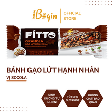 Tải hình ảnh vào trình xem Thư viện, HỘP 6 THANH NĂNG LƯỢNG FITTO CHOCOLATE TỪ HẠT & GẠO LỨT VỊ SÔ CÔ LA DÀNH CHO NGƯỜI ĂN KIÊNG, EAT LEAN, ĂN CHAY