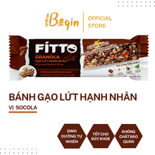 Tải hình ảnh vào trình xem Thư viện, HỘP 6 THANH NĂNG LƯỢNG FITTO CHOCOLATE TỪ HẠT &amp; GẠO LỨT VỊ SÔ CÔ LA DÀNH CHO NGƯỜI ĂN KIÊNG, EAT LEAN, ĂN CHAY
