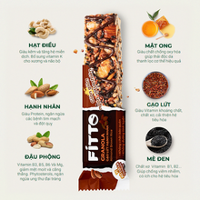 Tải hình ảnh vào trình xem Thư viện, HỘP 6 THANH NĂNG LƯỢNG FITTO CHOCOLATE TỪ HẠT & GẠO LỨT VỊ SÔ CÔ LA DÀNH CHO NGƯỜI ĂN KIÊNG, EAT LEAN, ĂN CHAY