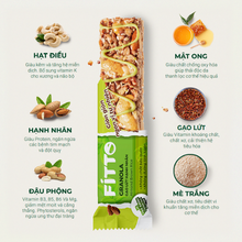 Tải hình ảnh vào trình xem Thư viện, HỘP 6 THANH NĂNG LƯỢNG FITTO MATCHA TỪ HẠT & GẠO LỨT VỊ TRÀ XANH DÀNH CHO NGƯỜI ĂN KIÊNG, EAT LEAN, ĂN CHAY